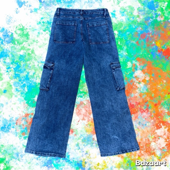Fire and Rain Wide Leg Cargo Jeans - Picture 2 of 10